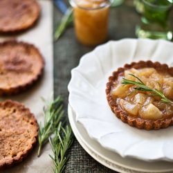 Rosemary Almond Pear Tarlets