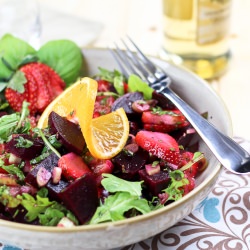 Beet, Strawberry and Orange Salad