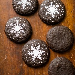 Dark Chocolate Gingersnap Cookies