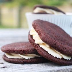 Homemade Oreos with Caramel Filling