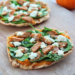 Pumpkin & Spinach Flatbreads