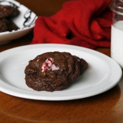 Chocolate Peppermint Bark Cookies