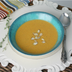 Roasted Carrot and Cauliflower Soup