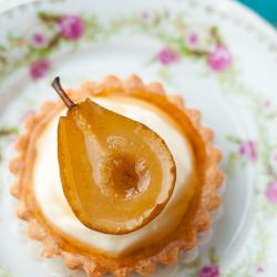 Pear in Sauternes Wine Tartlets