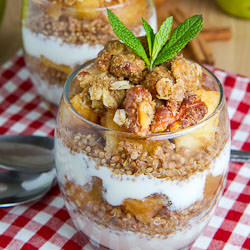 Apple Crumble Quinoa Parfait