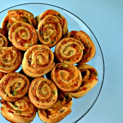 Cheesy Peppery Pinwheels