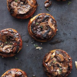 Upside-Down Mushroom Tartlets