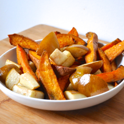 Roasted Pears and Sweet Potatoes