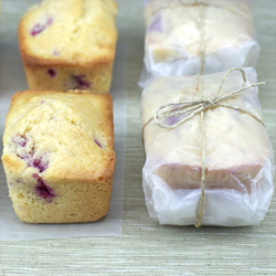 Raspberry Grapefruit Mini Loaves