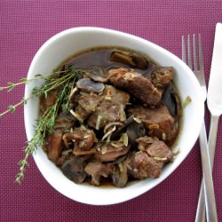 Mushroom and Onion Beef Stew