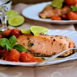 Salmon with Tomatoes