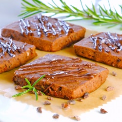 Triple Chocolate Rosemary Shorties