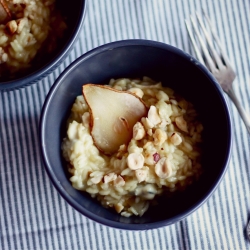 Gorgonzola and Pear Risotto