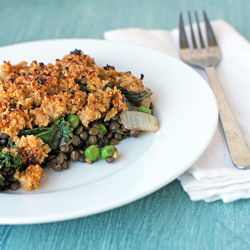 Lentil and Greens Casserole