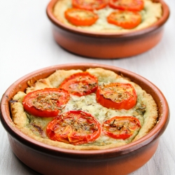 Roasted Tomato Pesto Tart