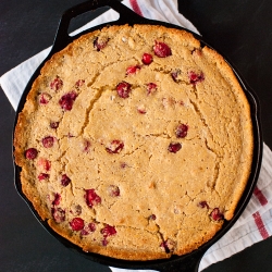 Cranberry-Maple Skillet Cornbread