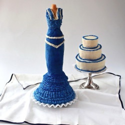 Chocolate Blue Mannequin Cake