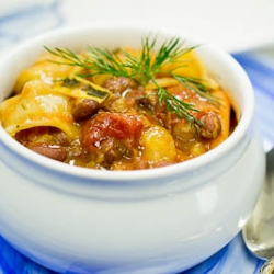 Delicata Squash Stew with Pasta