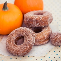 Spiced Pumpkin Doughnuts