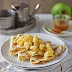 Caramel Apple Crepes