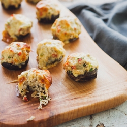 Pizza-Stuffed Mushrooms