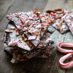 Pretzel Swirl Peppermint Bark