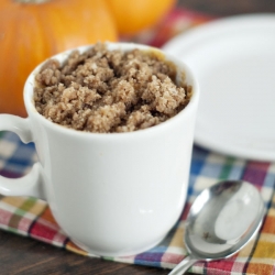 Pumpkin Coffee Cake in Mug