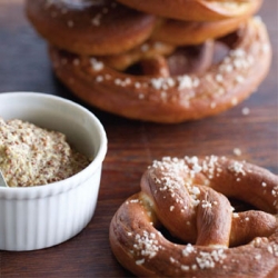 Soft Pretzels with Grainy Mustard