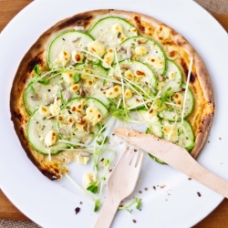 Grilled Zucchini Pizza