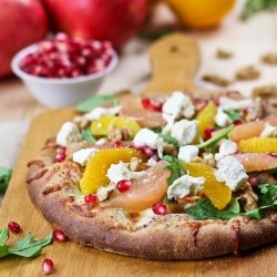 Citrus, Chicken & Goat Cheese Pizza