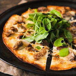 Crispy Pork Belly Pizza