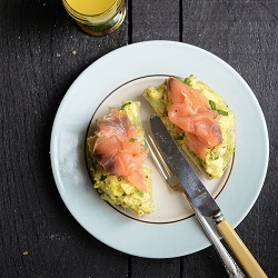 Scrambled Eggs and Smoked Salmon