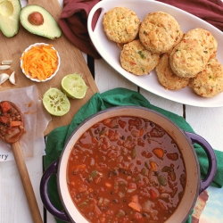 Black Bean & Wheatberry Chili