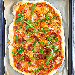 Tomato Rocket Pizza