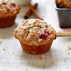 Apple Cranberry Oatmeal Muffins