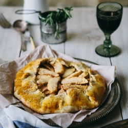 Onion and Apple Galette