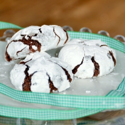 Chocolate Snowflake Cookies