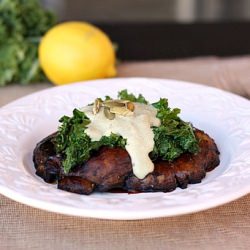 Portobellos with Pumpkin Cream