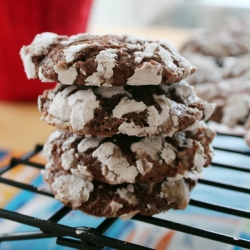 Chocolate Snowcap Cookies