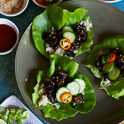 Mushroom Bulgogi Lettuce Wraps