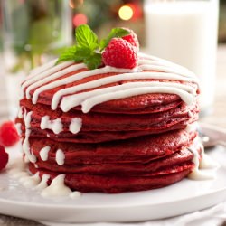 Red Velvet Pancakes