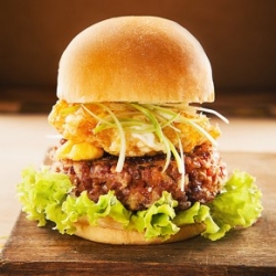 Chinese Sausage Burger