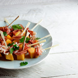 Melon & Prosciutto skewers