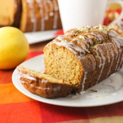 Lemon-Glazed Eggnog Loaf