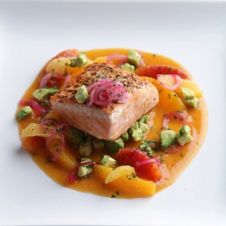 Seared King Salmon