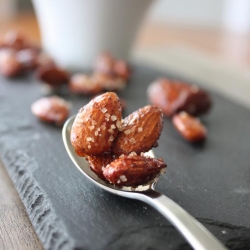 Honey Cayenne Roasted Almonds