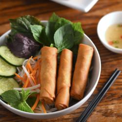 Vietnamese Egg Rolls & Rice Noodles