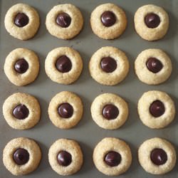 Almond Chocolate Thumbprints