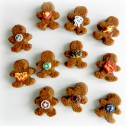 Mini Superhero Gingerbread Men