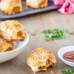 Pumpkin & Harissa Sausage Rolls